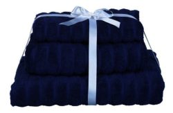 Heart Of House Ribbed Towel Bale - Indigo